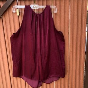 Old Navy No Sleeve Burgundy Blouse